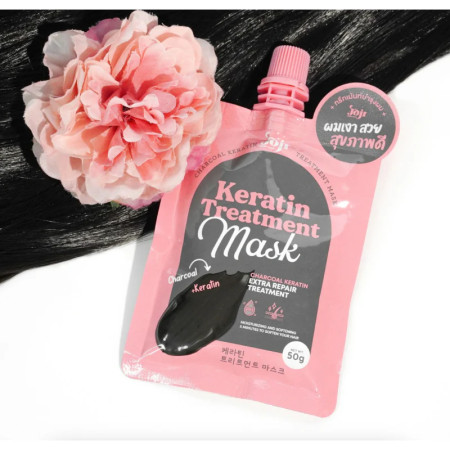 Charcoal keratin treatment mask 50g