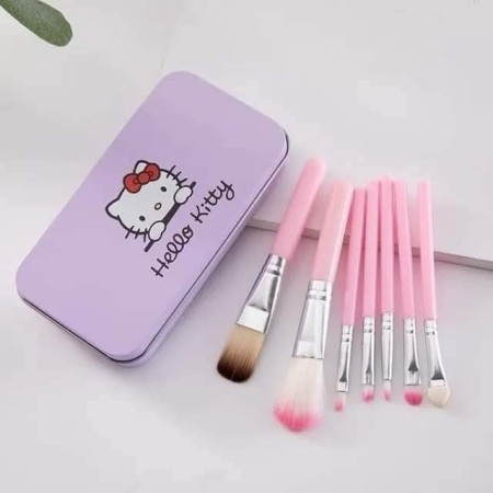 Hello kitty mini makeup brush set